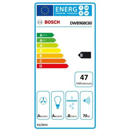 Συμβατικός Απορροφητήρας BOSCH DWB96BC60 Μαύρο