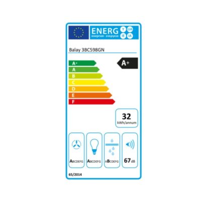 Συμβατικός Απορροφητήρας Balay 3BC598GN 90 cm 840 m3/h 55 dB 163W