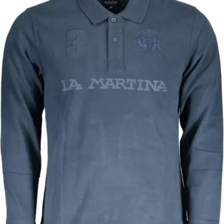 La Martina Gray Cotton Men Sweater