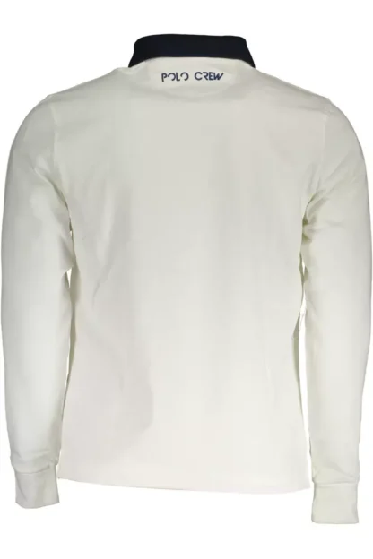 La Martina White Cotton Men Polo Shirt