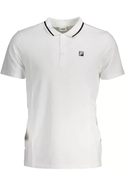 Fila White Cotton Men Polo