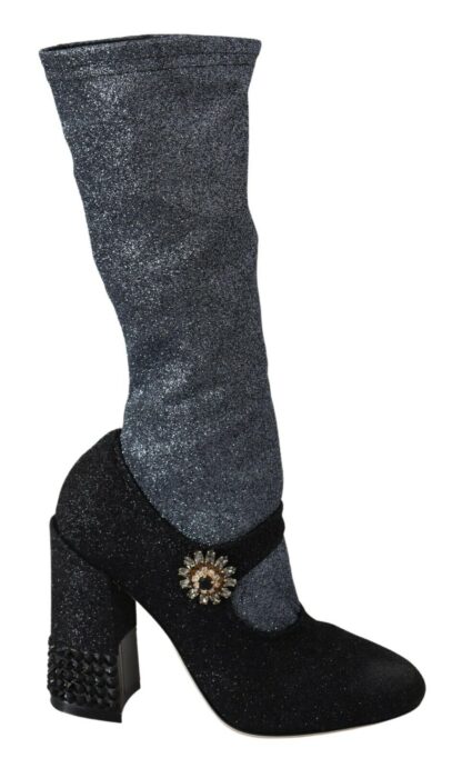 Dolce & Gabbana - Glamorous Crystal-Embellished Booties