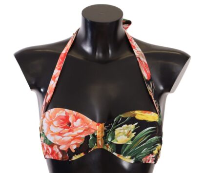 Dolce & Gabbana - Chic Multicolor Floral Bikini Top