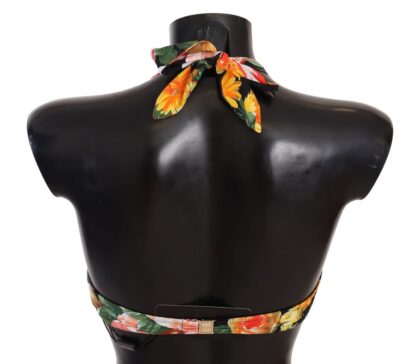 Dolce & Gabbana - Chic Multicolor Floral Bikini Top