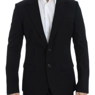 Dolce & Gabbana - Elegant Black Silk Blend Sicilia Blazer