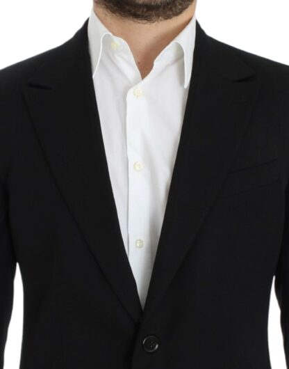 Dolce & Gabbana - Elegant Slim Fit Black Wool Blazer