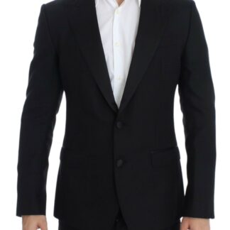 Dolce & Gabbana - Elegant Black Silk Blend Two-Button Blazer