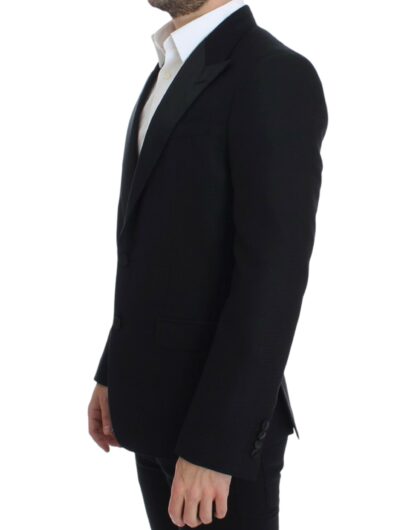 Dolce & Gabbana - Elegant Black Silk Blend Sicilia Blazer