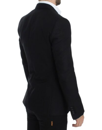 Dolce & Gabbana - Elegant Black Silk Blend Sicilia Blazer