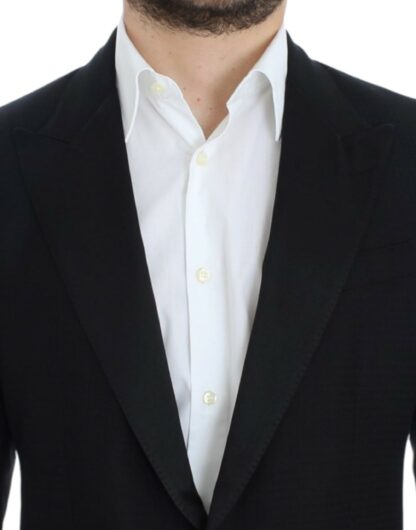 Dolce & Gabbana - Elegant Black Silk Blend Sicilia Blazer