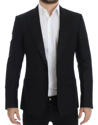 Dolce & Gabbana - Elegant Black Silk Blend Sicilia Blazer