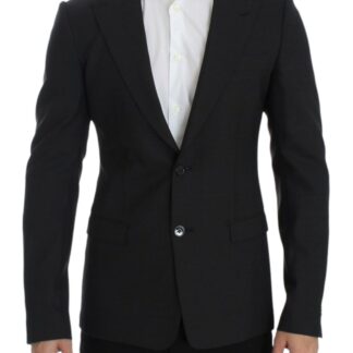 Dolce & Gabbana - Elegant Black Silk Blend Two-Button Blazer