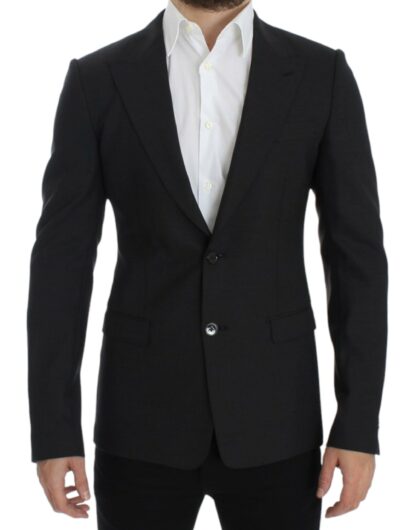 Dolce & Gabbana - Sleek Gray Wool Slim Fit Blazer