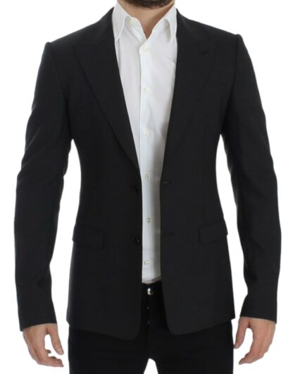 Dolce & Gabbana - Sleek Gray Wool Slim Fit Blazer