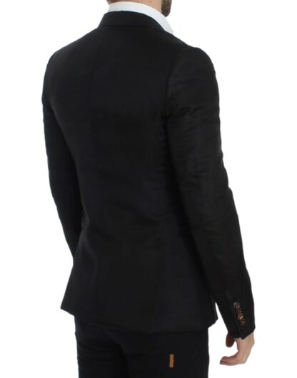 Dolce & Gabbana - Elegant Black Silk Blend Two-Button Blazer