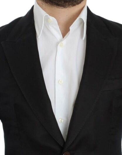 Dolce & Gabbana - Elegant Black Silk Blend Two-Button Blazer