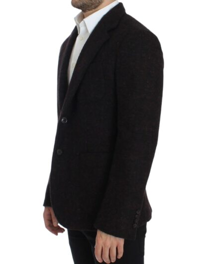 Dolce & Gabbana - Bordeaux Alpaga Two-Button Blazer Jacket