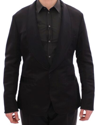 Dolce & Gabbana - Elegant Black Silk Slim Fit Blazer