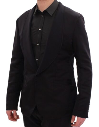 Dolce & Gabbana - Elegant Black Silk Slim Fit Blazer