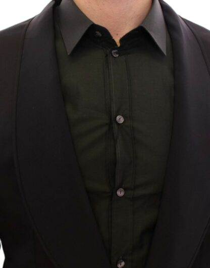 Dolce & Gabbana - Elegant Black Silk Slim Fit Blazer