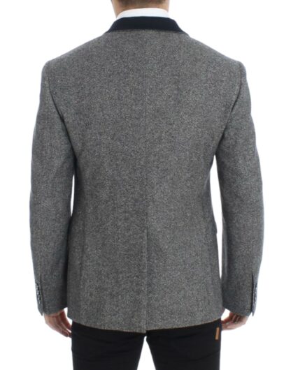 Dolce & Gabbana - Elegant Gray Wool Slim Fit Blazer Jacket