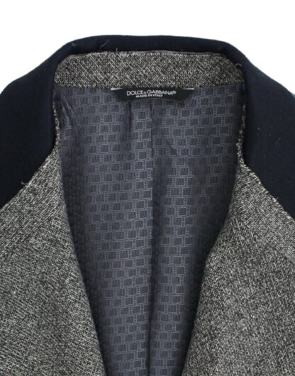 Dolce & Gabbana - Elegant Gray Wool Slim Fit Blazer Jacket