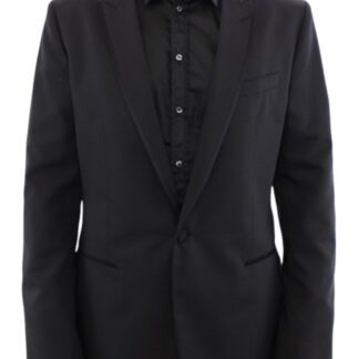 Dolce & Gabbana - Exquisite Black Wool Stretch Martini Blazer