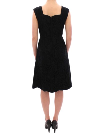 Dolce & Gabbana - Elegant Black Floral Lace Dress