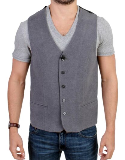 Costume National - Chic Gray Casual Vest