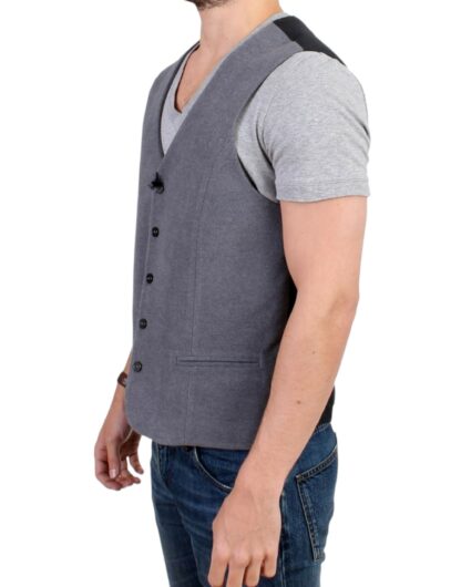 Costume National - Chic Gray Casual Vest