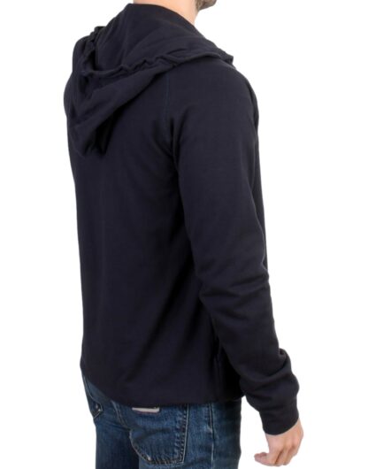 Costume National - Elegant Blue Hooded Cotton Sweater