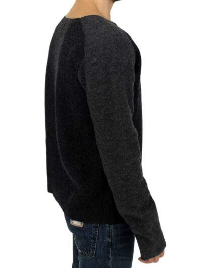 Costume National - Chic Gray Wool Crewneck Sweater