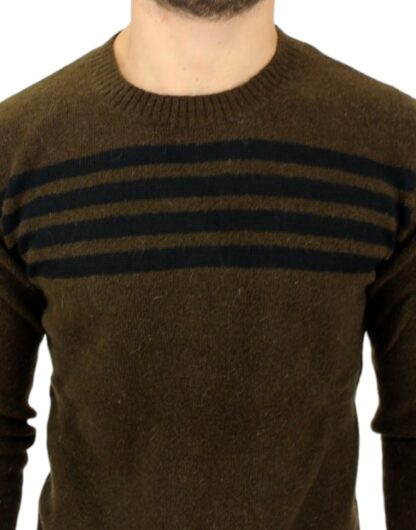 Costume National - Elegant Crewneck Striped Sweater Pullover