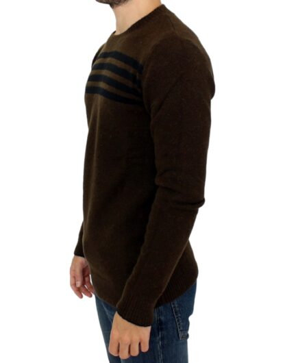 Costume National - Elegant Crewneck Striped Sweater Pullover