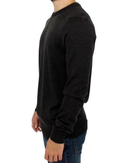 Costume National - Elegant Gray Crewneck Sweater Pullover