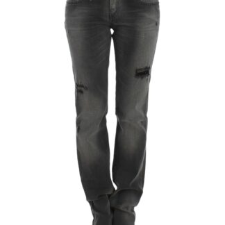 Costume National - Chic Green Slim Leg Designer Jeans