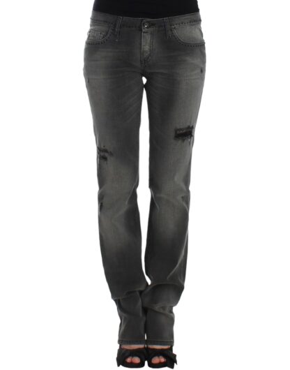 Costume National - Chic Gray Straight Leg Denim Delight