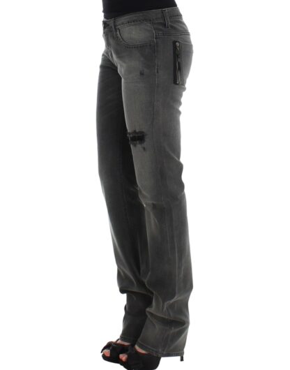 Costume National - Chic Gray Straight Leg Denim Delight