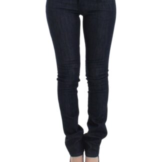 Costume National - Chic Green Slim Leg Designer Jeans