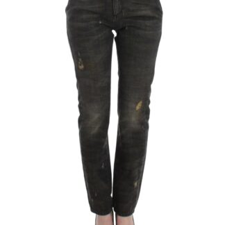 Costume National - Elegant Black Straight Leg Jeans