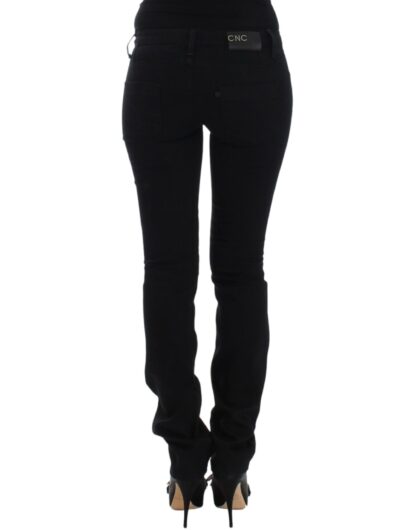 Costume National - Elegant Black Straight Leg Jeans