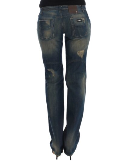 Costume National - Chic Straight Leg Blue Denim Jeans