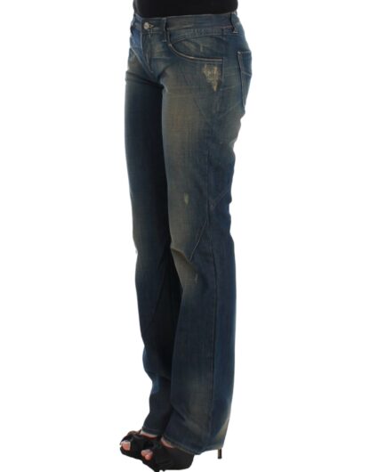 Costume National - Chic Straight Leg Blue Denim Jeans