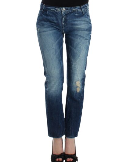 Costume National - Chic Distressed Boyfriend Jeans