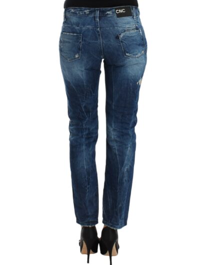 Costume National - Chic Distressed Boyfriend Jeans