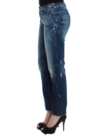 Costume National - Chic Distressed Boyfriend Jeans