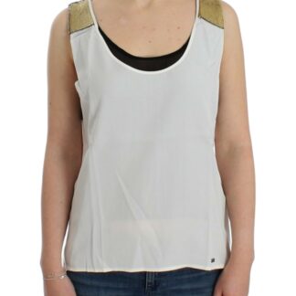 Costume National - Elegant Sleeveless Top in Black and Blue