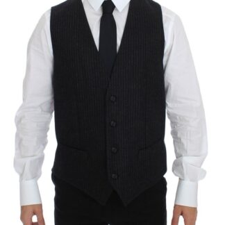 Dolce & Gabbana - Elegant Striped Wool Dress Vest