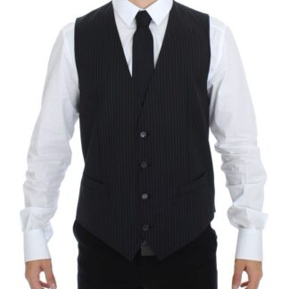 Dolce & Gabbana - Elegant Striped Wool Dress Vest