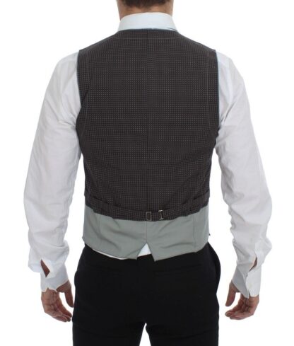 Dolce & Gabbana - Elegant Gray Cotton Dress Vest